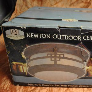 newton outdoor ceiling light fixture NEW IN BOX 356-1122 patriot lighting (6)